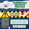 Última semana de inscrição: faça parte da gestão das águas regionais, participe das Assembleias Setoriais Públicas!