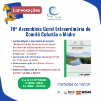 Convocação 16ª Assembleia Geral Extraordinária
