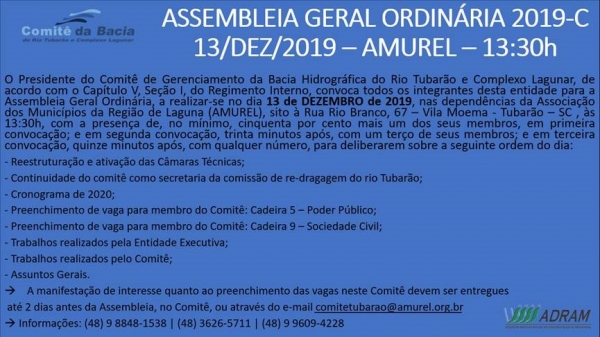 Assembleia Geral Ordinária 2019-C