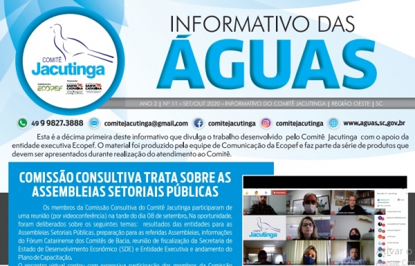 Informativo das Águas - Bimestre 05/2020 - Comitê Jacutinga