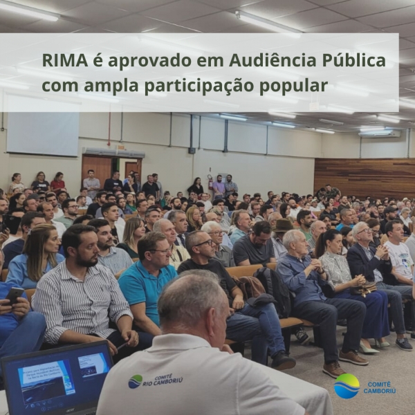 RIMA é aprovado em Audiência Pública com ampla participação popular