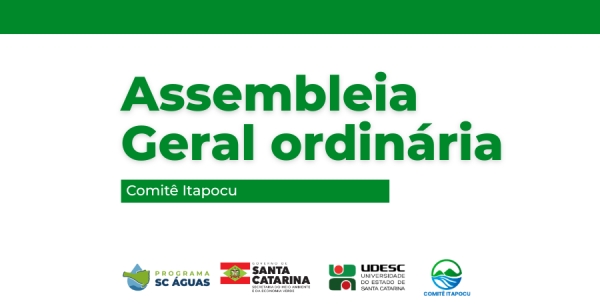Comit&ecirc; Itapocu convoca representantes para sua 69&ordf; Assembleia Geral Ordin&aacute;ria