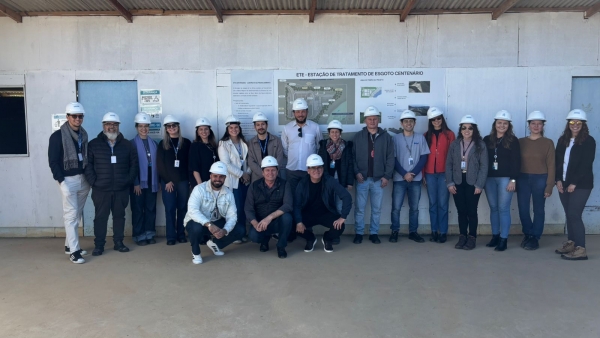 Comit&ecirc; Itapocu visita obra da ETE Centen&aacute;rio e promove di&aacute;logo sobre gest&atilde;o integrada dos recursos h&iacute;dricos