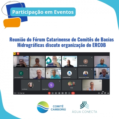 Reunião do Fórum Catarinense de Comitês de Bacias Hidrográficas discute organização do ERCOB