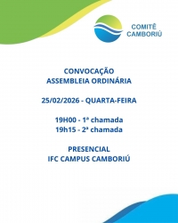 CONVOCA&Ccedil;&Atilde;O ASSEMBLEIA GERAL ORDIN&Aacute;RIA DO COMIT&Ecirc; CAMBORI&Uacute;