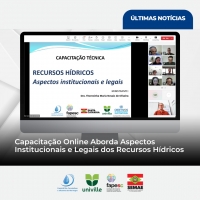 Capacitação online aborda aspectos institucionais e legais dos recursos hídricos