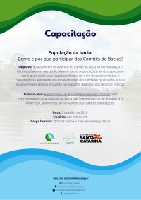 [Capacitação - POPULAÇÃO DA BACIA] Como e Por que Participar?