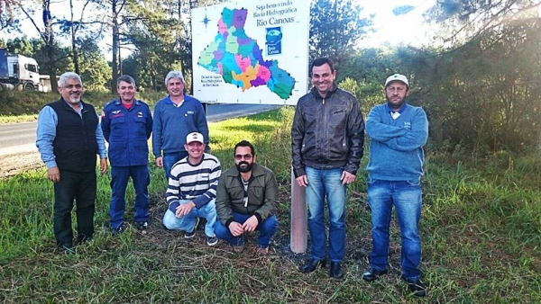 INSTALAÇÃO PLACAS DIVISORES DA BACIA DO RIO CANOAS