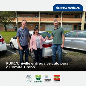 FURJ/Univille entrega veículo para o Comitê Timbó