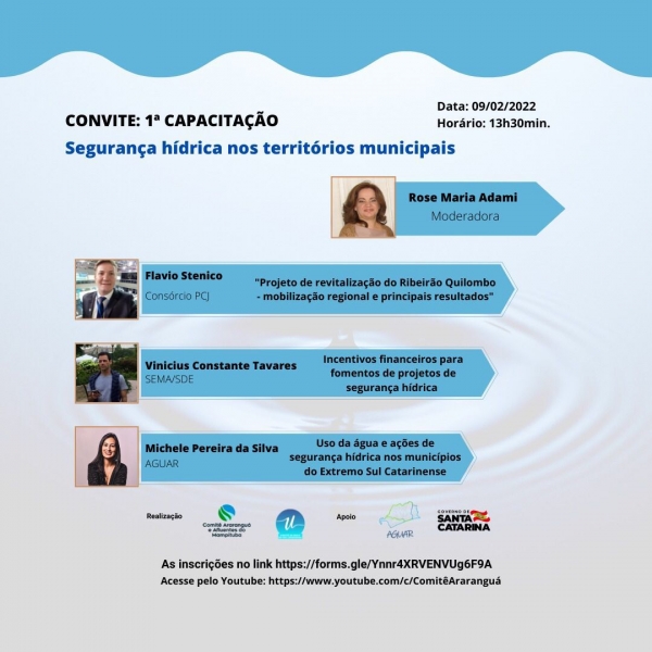Oficinas de Gestão de Recursos Hídricos e a Segurança Hídrica nas Bacias Hidrográfica do Extremo Sul Catarinense