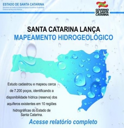 Santa Catarina Lança Mapeamento Hidrogeolócio