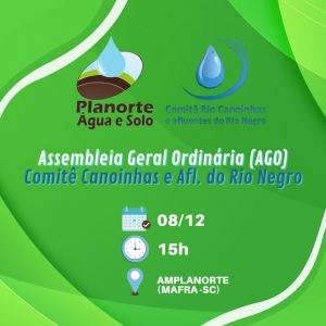 Comitê Canoinhas e Afl do Rio Negro realiza primeira AGO presencial em mais de um ano