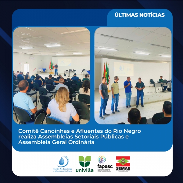 Avanços na Gestão Hidrográfica: Assembleias Setoriais Públicas e Assembleia Geral Ordinária