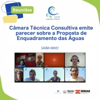Câmara Técnica Consultiva emite parecer sobre a Proposta de Enquadramento das Águas