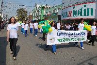 Comitê Rio Canoinhas participa de desfile cívico.